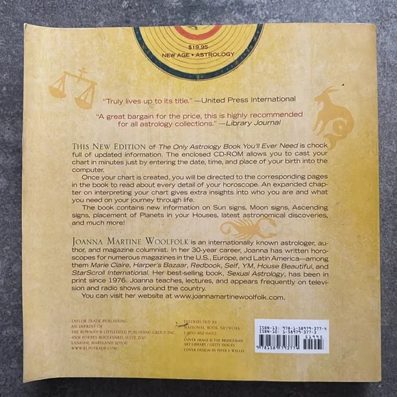 The Only Astrology Book You'll Ever Need Book & CD by Joanna Martine Woolfolk - Picture 2 of 8
